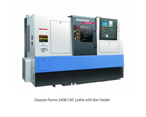 Doosan Puma 240B CNC Lathe with Bar Feeder